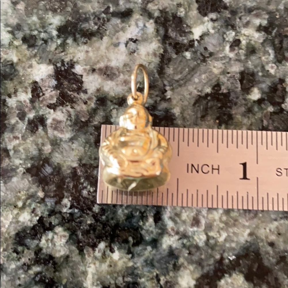 10K Gold Buddha Pendant Charm - Picture 14 of 15